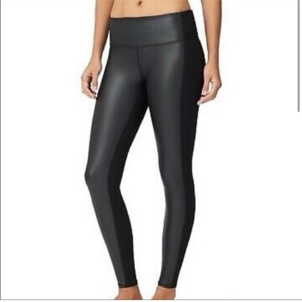 ATHLETA Women's Black High Rise Gleam
Tights Size M